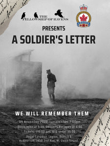 A Soldier's Letter - Nov 9th at the Royal Canadian Legion Owen Sound